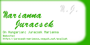 marianna juracsek business card